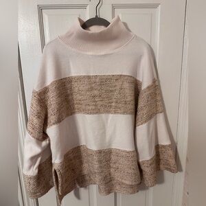 Daily Practice Long Sleeved Striped Turtleneck Sweater
